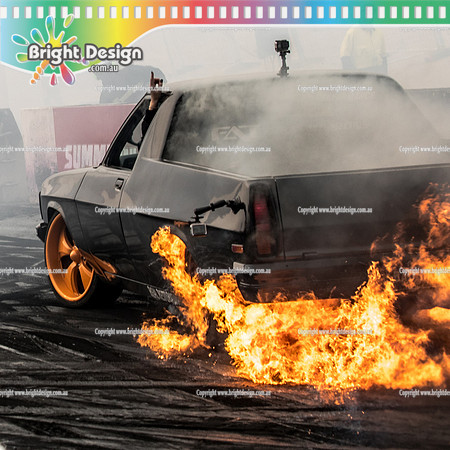 Summernats 33 Thursday 2 Jan 2020  BDMP0533 SQ  BADHABIT FIRE BURNOUT