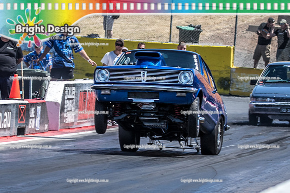 AA  Funday Sunday @ Calder Park Drag Racing Sunday 8 December 2019 (133237)  6844 KEVIN HB KJP350  PETER HERITAGE