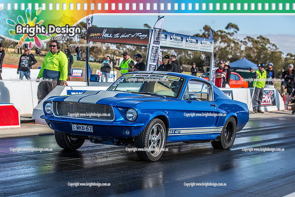 Street Machine Drag Challenge 5 SMDC5 2018  BDMP5895   WKD67  BILL EWING   GT 427 67 MUSTANG BLUE