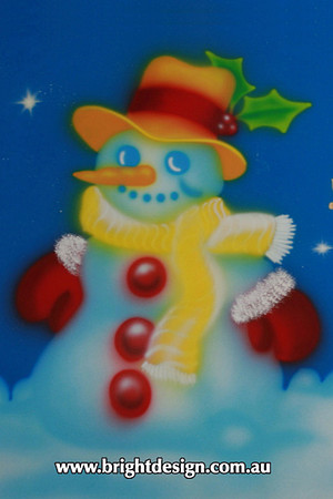 6-40 SM-07 UC1w Trio Snowmen Design 2 Outdoor Christmas Display by Bright Design