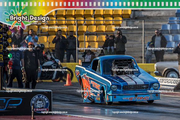 Fast Friday @ Calder Park Drag Racing Friday 11 October 2019 (128070)  5833 THE STANG  TIM STEWART