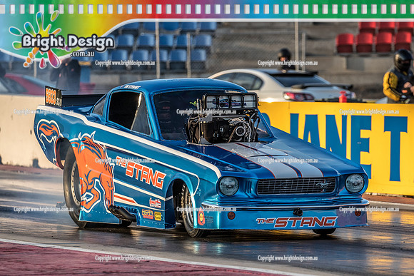Fast Friday @ Calder Park Drag Racing Friday 11 October 2019 (128063)  5833 THE STANG  TIM STEWART