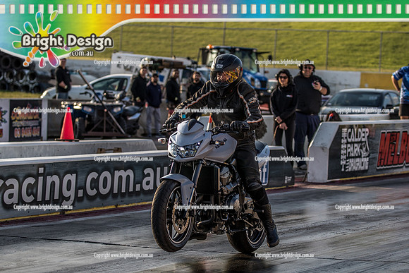 Fast Friday @ Calder Park Drag Racing Friday 11 October 2019 (127596)  KAWASAKI BIKE Darren Grima tbc