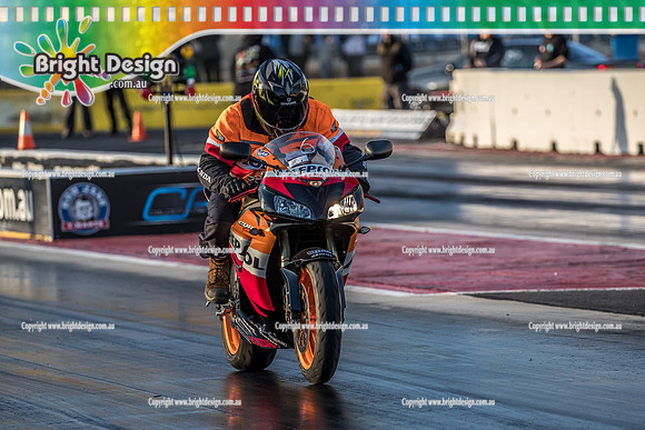 Fast Friday @ Calder Park Drag Racing Friday 11 October 2019 (128032)  GJ416 RESPOL BIKE