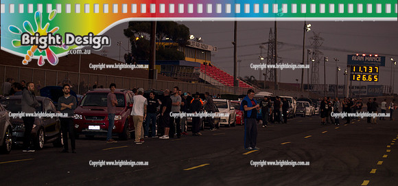 Fast Friday Off Street Drag Racing @ Calder PArk Drag Racing Fri 1 April 2016  (52856)  STAGING LANES