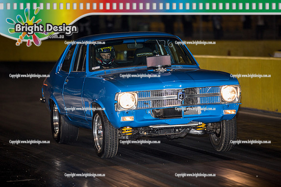 Fast Friday Off Street Drag Racing @ Calder PArk Drag Racing Fri 1 April 2016  (52973)  76 BLUE TBC ROCK
