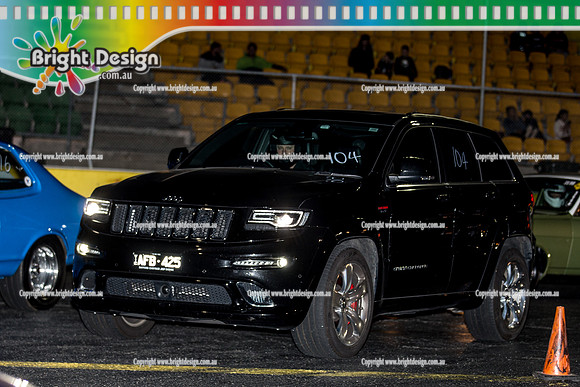 Fast Friday Off Street Drag Racing @ Calder PArk Drag Racing Fri 1 April 2016  (52963)  AFB425 JEEP