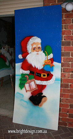 2- S-20 Santa with Christmas Lamp Outdoor Christmas Decorations for Commercial Christmas Displays_1