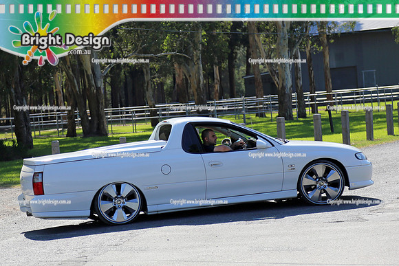 All Holden Day @  Dandeonong 7 April 2013  Bright Design (1275)  WHITE UTE  tbc