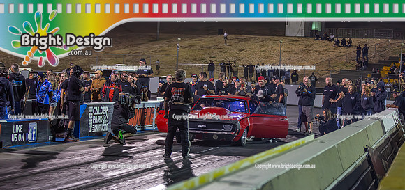 Street Outlaws NPK No Prep Kings vs Australia @ Calder D1 17 March 2023 (146892) RYAN MARTIN FIREBALL CAMARO