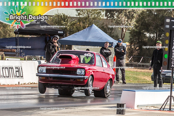 Mallee Drag Racing Shootout @ Swan Hill Dragway Sat 13 Oct 2018  (6187)-2   4637 RED GEMINI ENIO MARROCCO