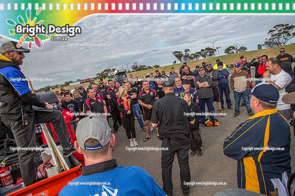 Mallee Drag Racing Shootout @ Swan Hill Dragway Sat 13 Oct 2018  (6049)  CREWS DRIVERS BRIEFING