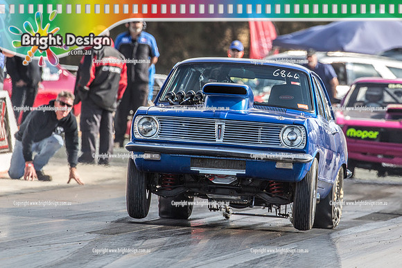 Mallee Drag Racing Shootout @ Swan Hill Dragway Sat 13 Oct 2018  (6158) 6844 KEVIN PETER HERITAGE HB KJP350
