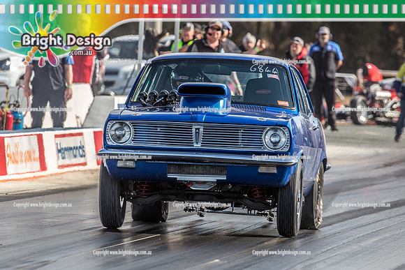 Mallee Drag Racing Shootout @ Swan Hill Dragway Sat 13 Oct 2018  (6160) 6844 KEVIN PETER HERITAGE HB KJP350