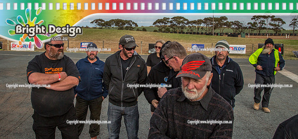 Mallee Drag Racing Shootout @ Swan Hill Dragway Sat 13 Oct 2018  (6041)   CREWS DRIVERS BRIEFING 6844 KEVIN PETER HERITAGE HB KJP350