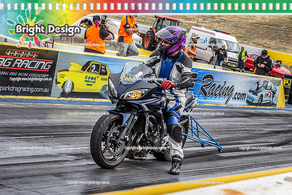 Kingpin Kuztums Thunder Road @ Calder Park Raceway Drag Racing Tuesday 3 Nov 2015  (37437)  352 BIKE BRENDON SANDERS