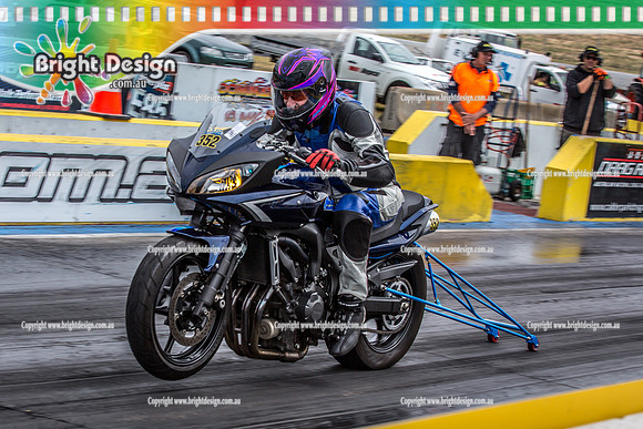 Kingpin Kuztums Thunder Road @ Calder Park Raceway Drag Racing Tuesday 3 Nov 2015  (37440)  352 BIKE BRENDON SANDERS