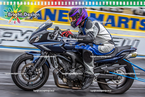 Kingpin Kuztums Thunder Road @ Calder Park Raceway Drag Racing Tuesday 3 Nov 2015  (37442)  352 BIKE BRENDON SANDERS