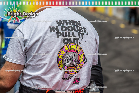 Kingpin Kuztums Thunder Road @ Calder Park Raceway Drag Racing Tuesday 3 Nov 2015  (37731)  WHEN IN DOUBT PUT IT OUT T-SHIRT