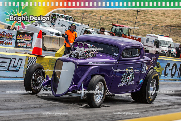 Kingpin Kuztums Thunder Road @ Calder Park Raceway Drag Racing Tuesday 3 Nov 2015  (37801)    552 MICK ELLIS