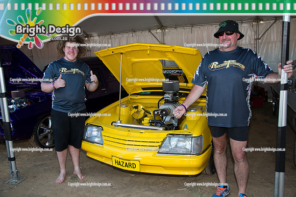 Summernats 28 Friday 2 Jan 2015  BD  (377)  RIVERINA THRASHERS  HAZARD
