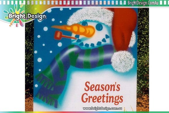 6-75 SM-09 W Pipe Smowman Airbrushed Outdoor Christmas Cut Out