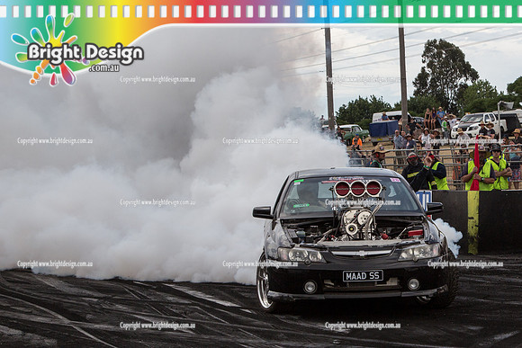 Summernats 28 Sunday 4 Jan 2015  BD  (8194)  MAADSS BURNOUT