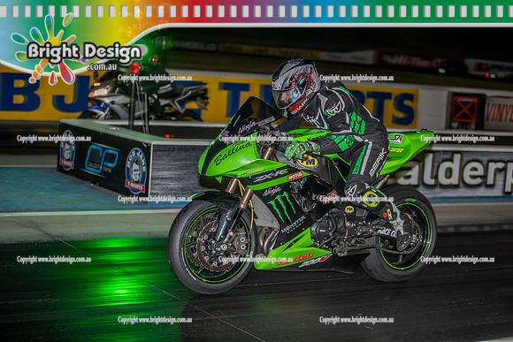 AAAAA Fast Friday @ Calder Park Drag Racing 17 November 2023 (159586)  GREEN BIKE TBC TEAM BALLINA