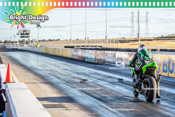 Fast Friday @ Calder Park Drag Racing 17 November 2023 (159201)  GREEN BIKE TBC TEAM BALLINA