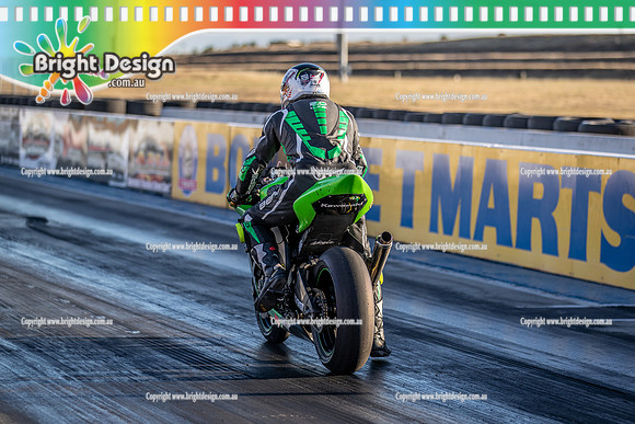 Fast Friday @ Calder Park Drag Racing 17 November 2023 (159190)  GREEN BIKE TBC TEAM BALLINA