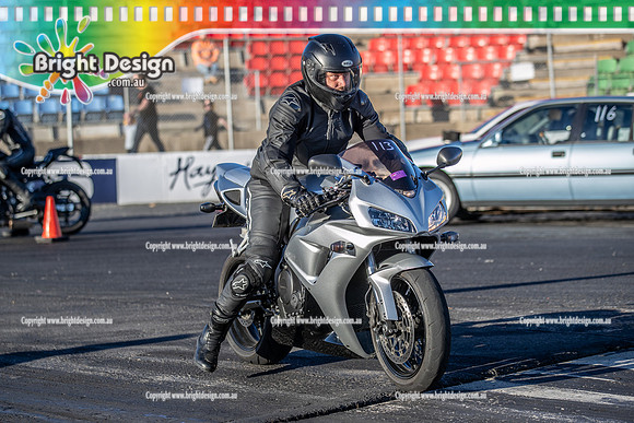 Fast Friday @ Calder Park Drag Racing 17 November 2023 (159185)  SILVER FZ989 BIKE
