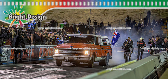 Street Outlaws NPK No Prep Kings vs Australia @ Calder D2 19 March 2023 (149571) FARMTRUCK & AZN