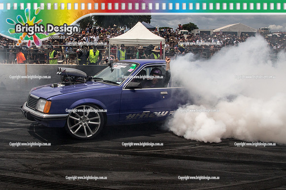 Summernats 28 Sunday 4 Jan 2015  BD  (7945)  IBLOWN BURNOUT
