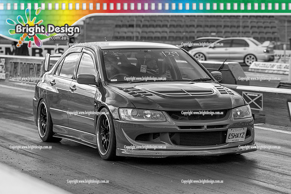 Funday Sunday @ Calder Park Drag Racing 1 June 2025 (181565)-2 B&W ESHAYZ