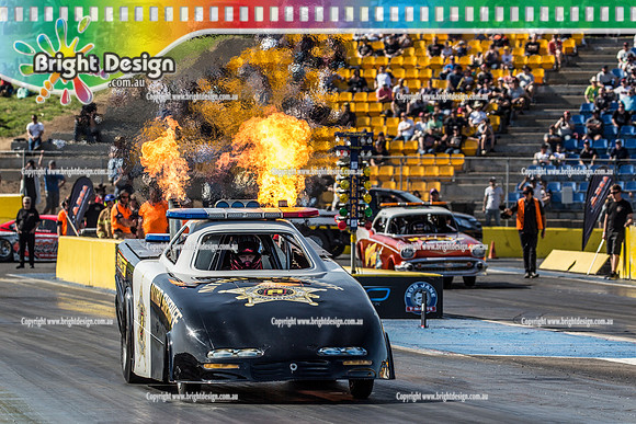 AAA APSA & Nitro Funny Cars @ Calder Park Drag Racing Sat 29 Oct 2016 (66342)  NITRO SHERIFF