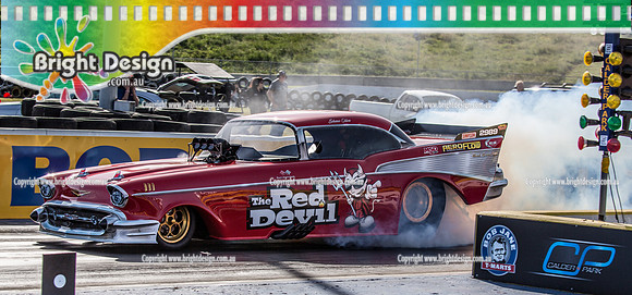 APSA & Nitro Funny Cars @ Calder Park Drag Racing Sat 29 Oct 2016 (66396)   THE RED DEVIL