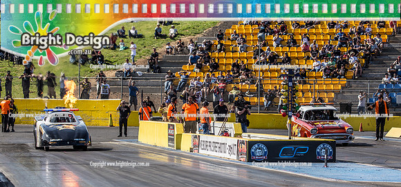APSA & Nitro Funny Cars @ Calder Park Drag Racing Sat 29 Oct 2016 (66336)  NITRO SHERIFF  ROCKET SHIP