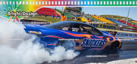 APSA & Nitro Funny Cars @ Calder Park Drag Racing Sat 29 Oct 2016 (66112)   3262 SNICKERS PERRY BULLIRANT