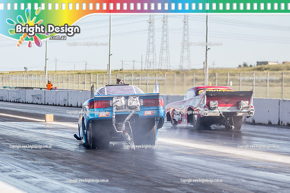 APSA & Nitro Funny Cars @ Calder Park Drag Racing Sat 29 Oct 2016 (66407)   THE RED DEVIL   3776 THE RUSSLER NITRO FUNNY CAR