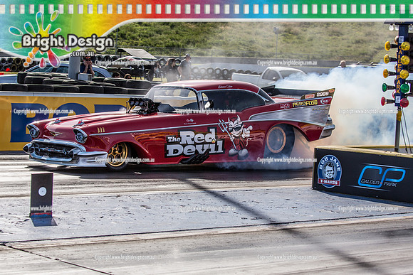 APSA & Nitro Funny Cars @ Calder Park Drag Racing Sat 29 Oct 2016 (66395)  THE RED DEVIL