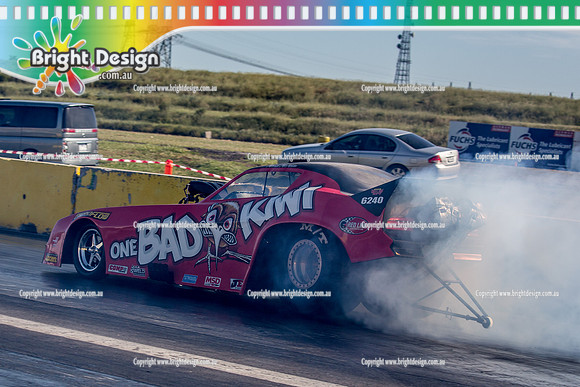 APSA & Nitro Funny Cars @ Calder Park Drag Racing Sat 29 Oct 2016 (66375)   ONE BAD KIWI