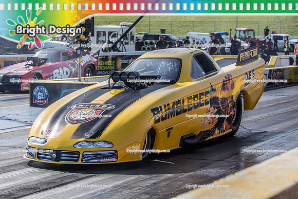 APSA & Nitro Funny Cars @ Calder Park Drag Racing Sat 29 Oct 2016 (66376)  BUMBLEBEE