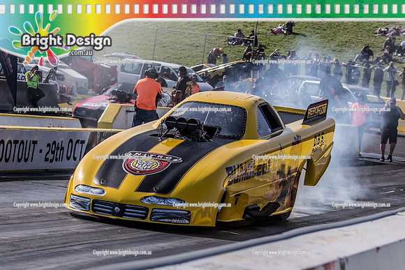APSA & Nitro Funny Cars @ Calder Park Drag Racing Sat 29 Oct 2016 (66373)  BUMBLEBEE