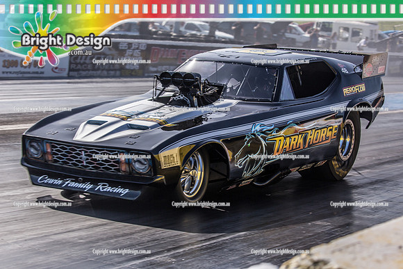 APSA & Nitro Funny Cars @ Calder Park Drag Racing Sat 29 Oct 2016 (66371)  DARK HORSE