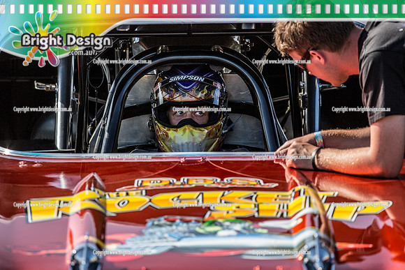 APSA & Nitro Funny Cars @ Calder Park Drag Racing Sat 29 Oct 2016 (66352)  ROCKET SHIP