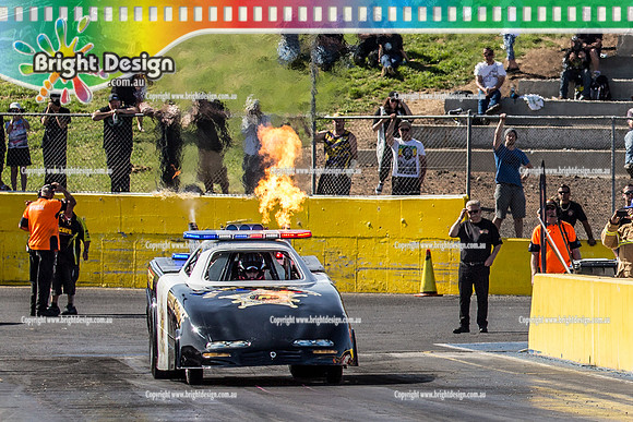 APSA & Nitro Funny Cars @ Calder Park Drag Racing Sat 29 Oct 2016 (66337)  NITRO SHERIFF