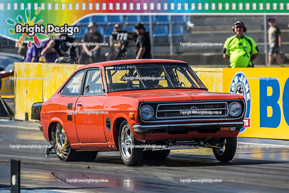 APSA & Nitro Funny Cars @ Calder Park Drag Racing Sat 29 Oct 2016 (66281)   3010 ORANGE DATSUN ALEX BIOS