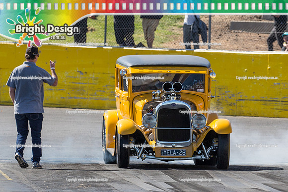 APSA & Nitro Funny Cars @ Calder Park Drag Racing Sat 29 Oct 2016 (66247)  4254 YELA28  IAN HICK