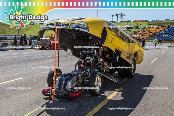 APSA & Nitro Funny Cars @ Calder Park Drag Racing Sat 29 Oct 2016 (66231)  BUMBLEBEE
