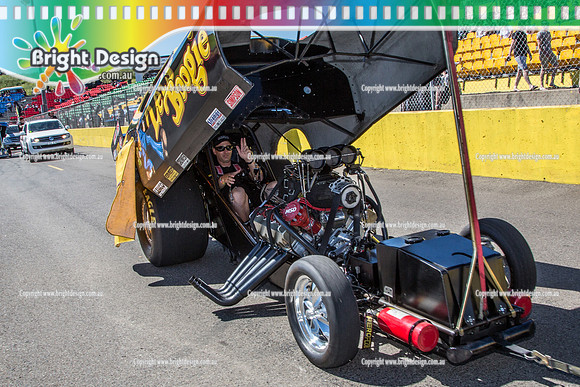 APSA & Nitro Funny Cars @ Calder Park Drag Racing Sat 29 Oct 2016 (66229)  LETS BOOGIE